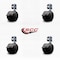 Service Caster 2'' Black Floor Safe Twin Wheel Casters with Brakes Corner Mount Set of 5, 4PK SCC-GR02S50-TPR-BLK-B-716-4-CB90-4 - alternate 4